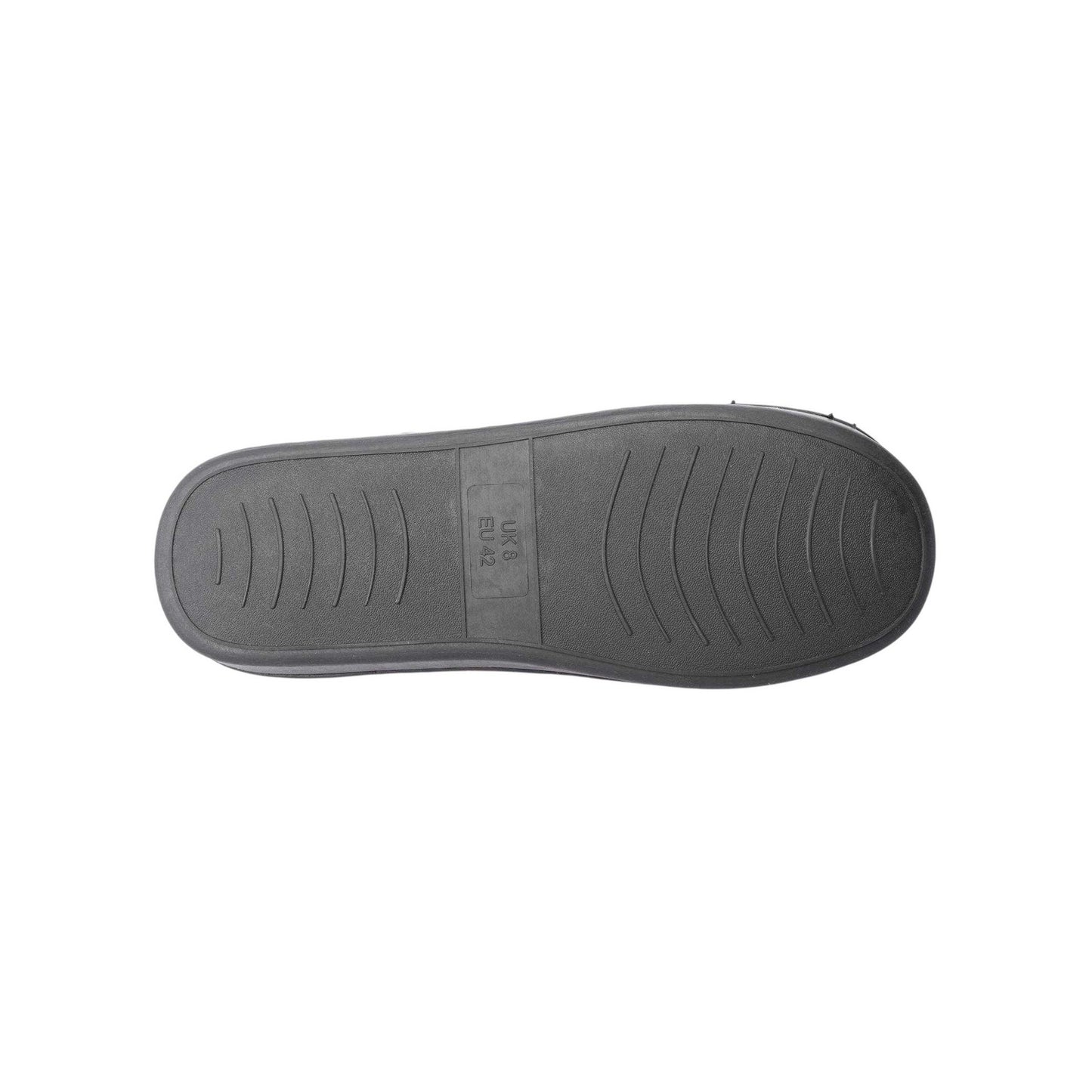Grey - Side - Lyle & Scott Mens Aspen Faux Suede Moccasin Slippers