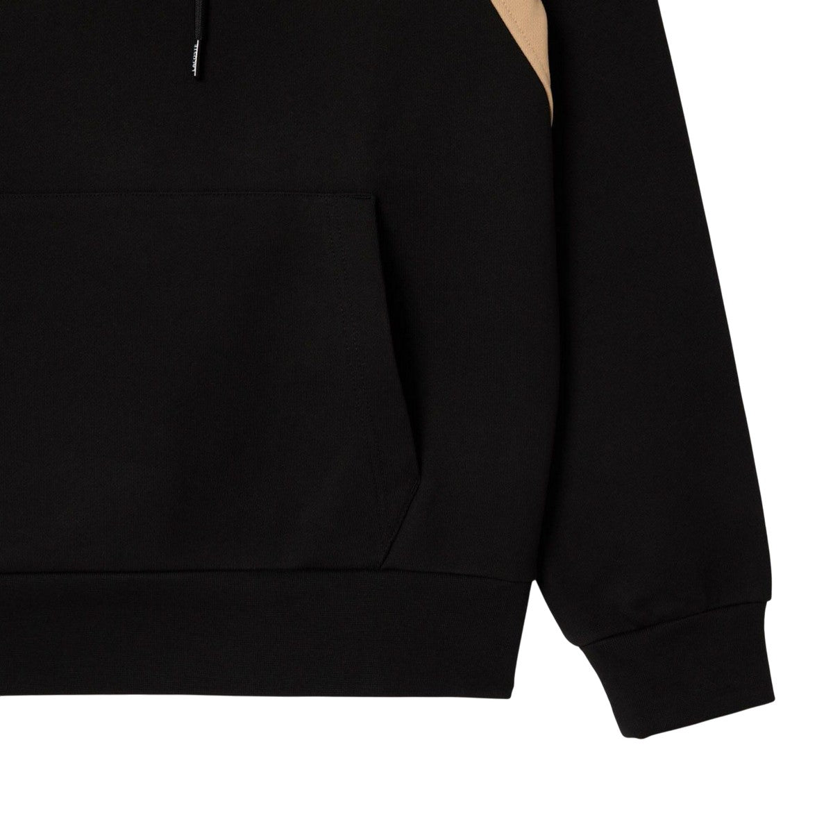 Black - Lifestyle - Lacoste Mens Colour Block Fleece Hoodie