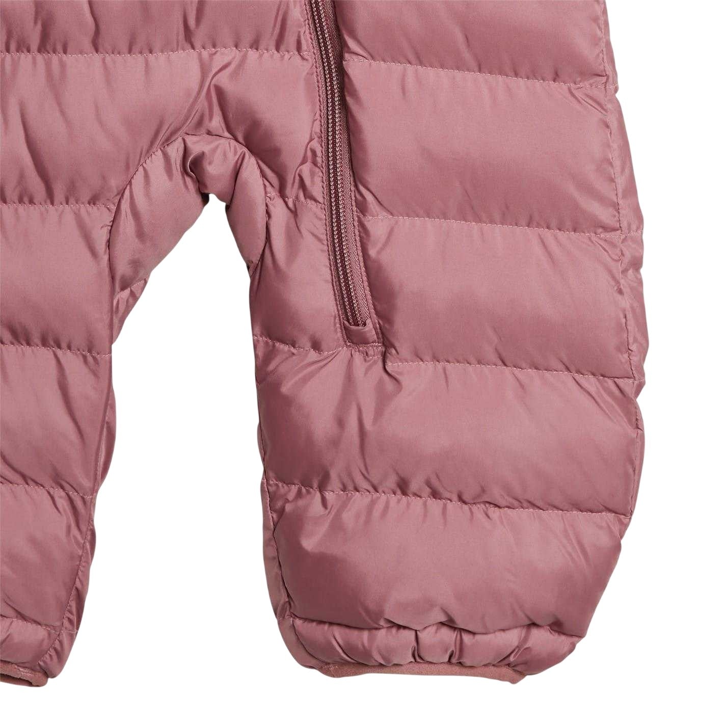 Pink-Crimson - Lifestyle - Adidas Childrens-Kids Horizontal Stripe Regular Snowsuit