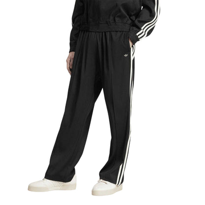 Black - Side - Adidas Mens Woven Baggy Tracksuit Bottoms