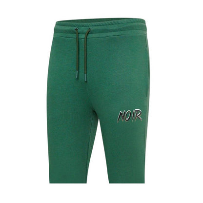 Green - Back - Societe Noir Mens Lettering Joggers