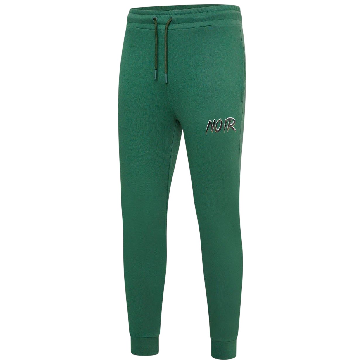Green - Front - Societe Noir Mens Lettering Joggers
