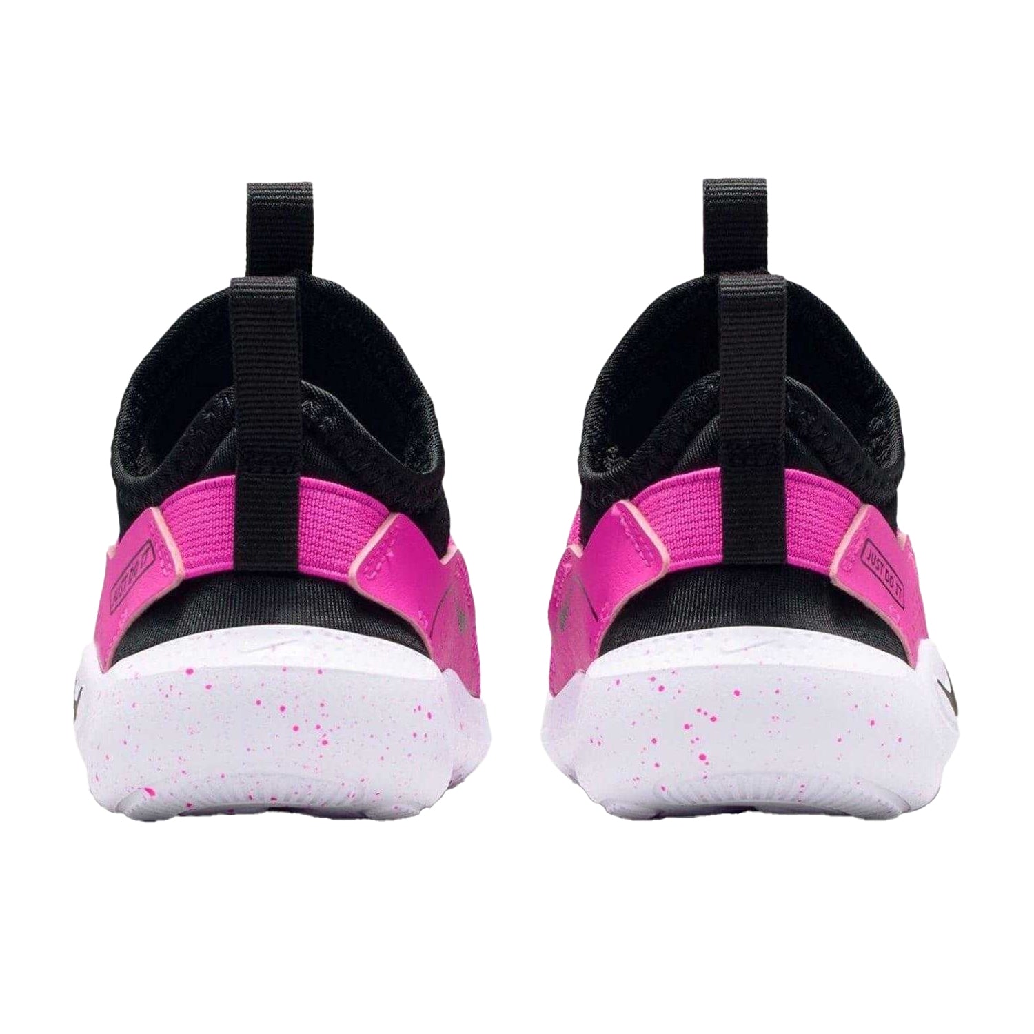 Black-Pink - Back - Nike Childrens-Kids Flex Runner 4 Flat Trainers