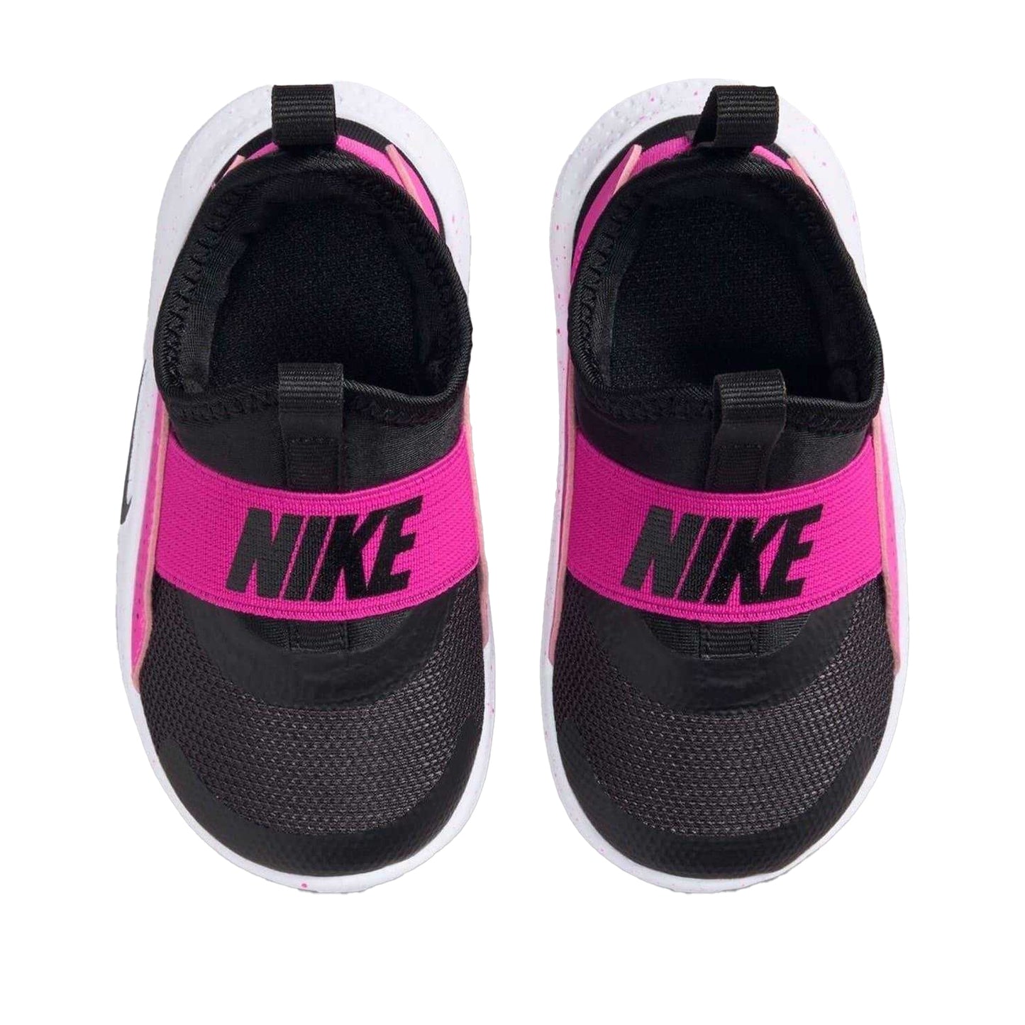 Black-Pink - Lifestyle - Nike Childrens-Kids Flex Runner 4 Flat Trainers