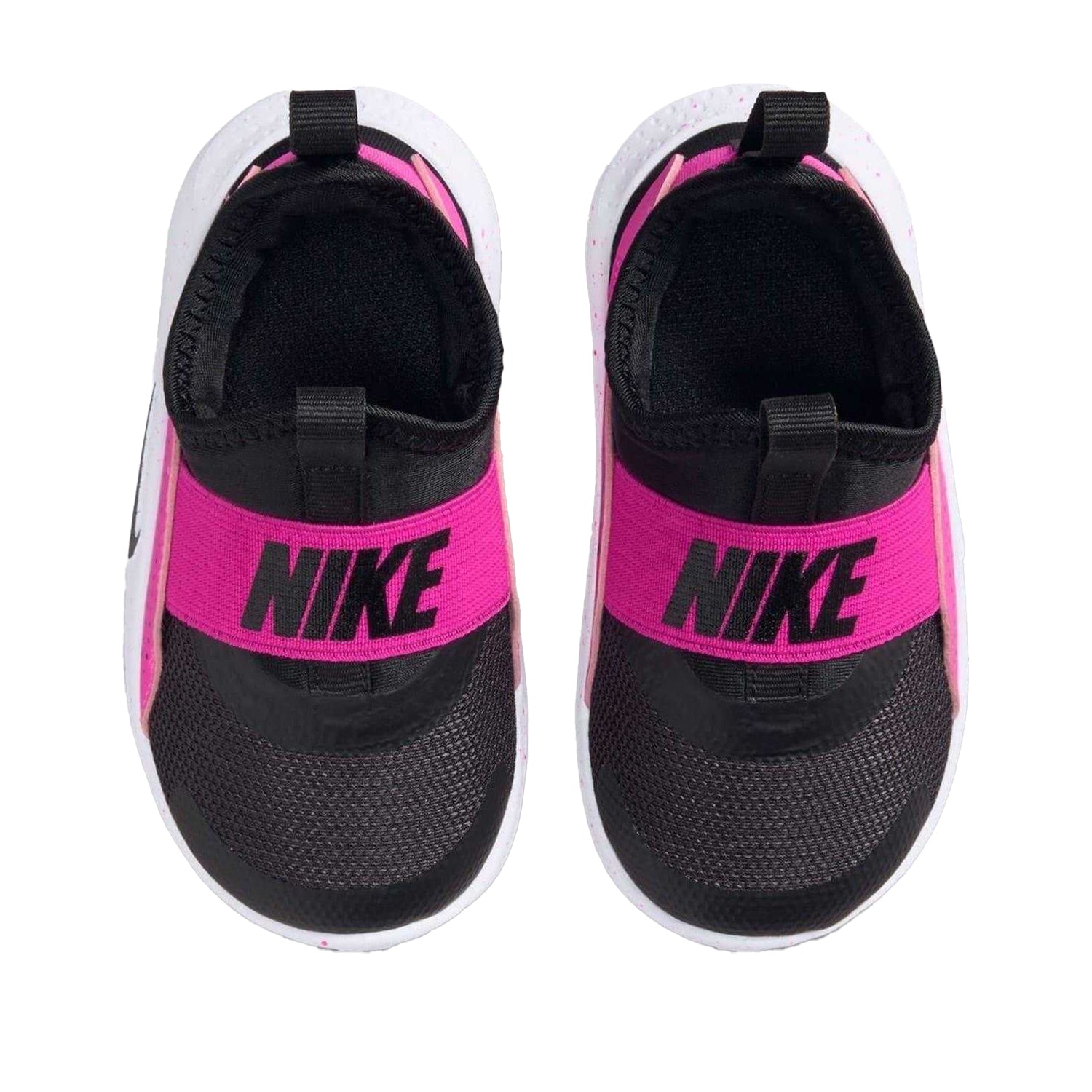 Black-Pink - Lifestyle - Nike Childrens-Kids Flex Runner 4 Flat Trainers