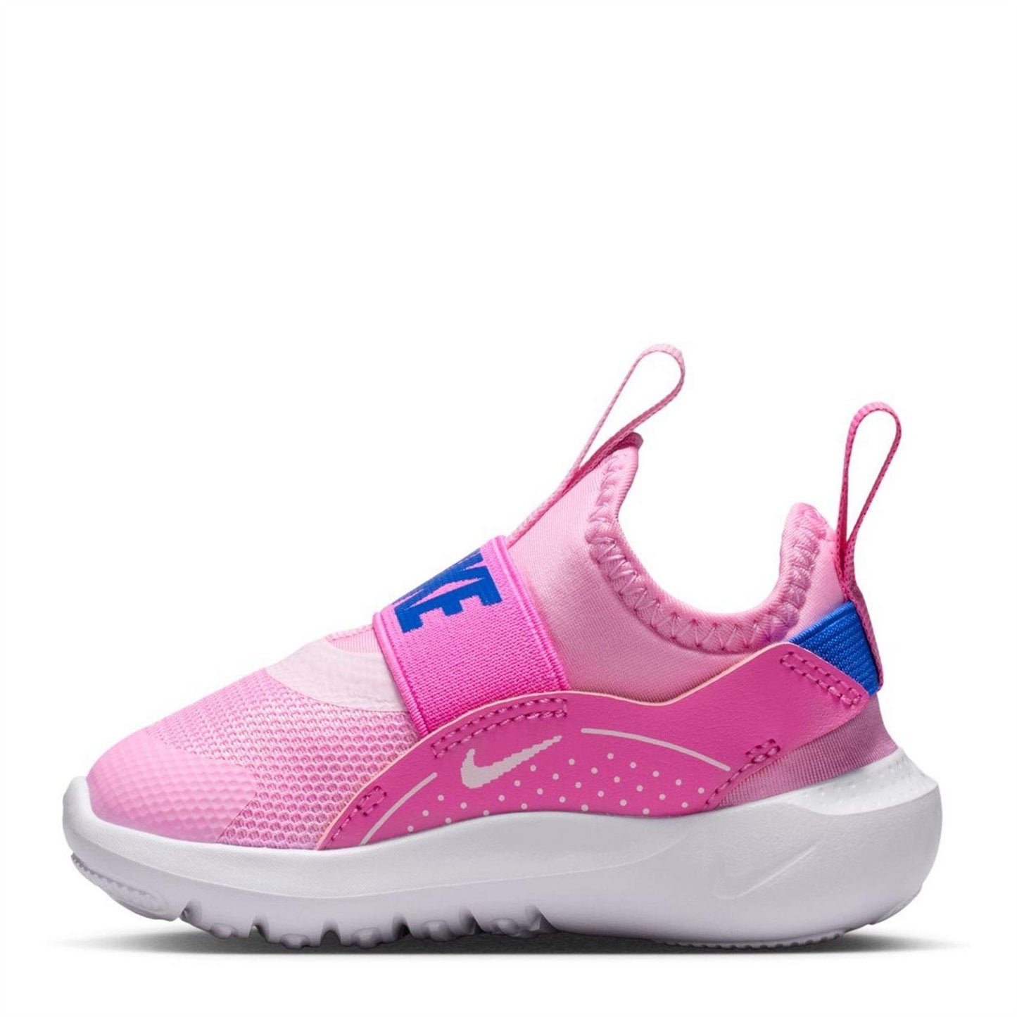 Pink-Blue - Back - Nike Childrens-Kids Flex Runner 4 Flat Trainers