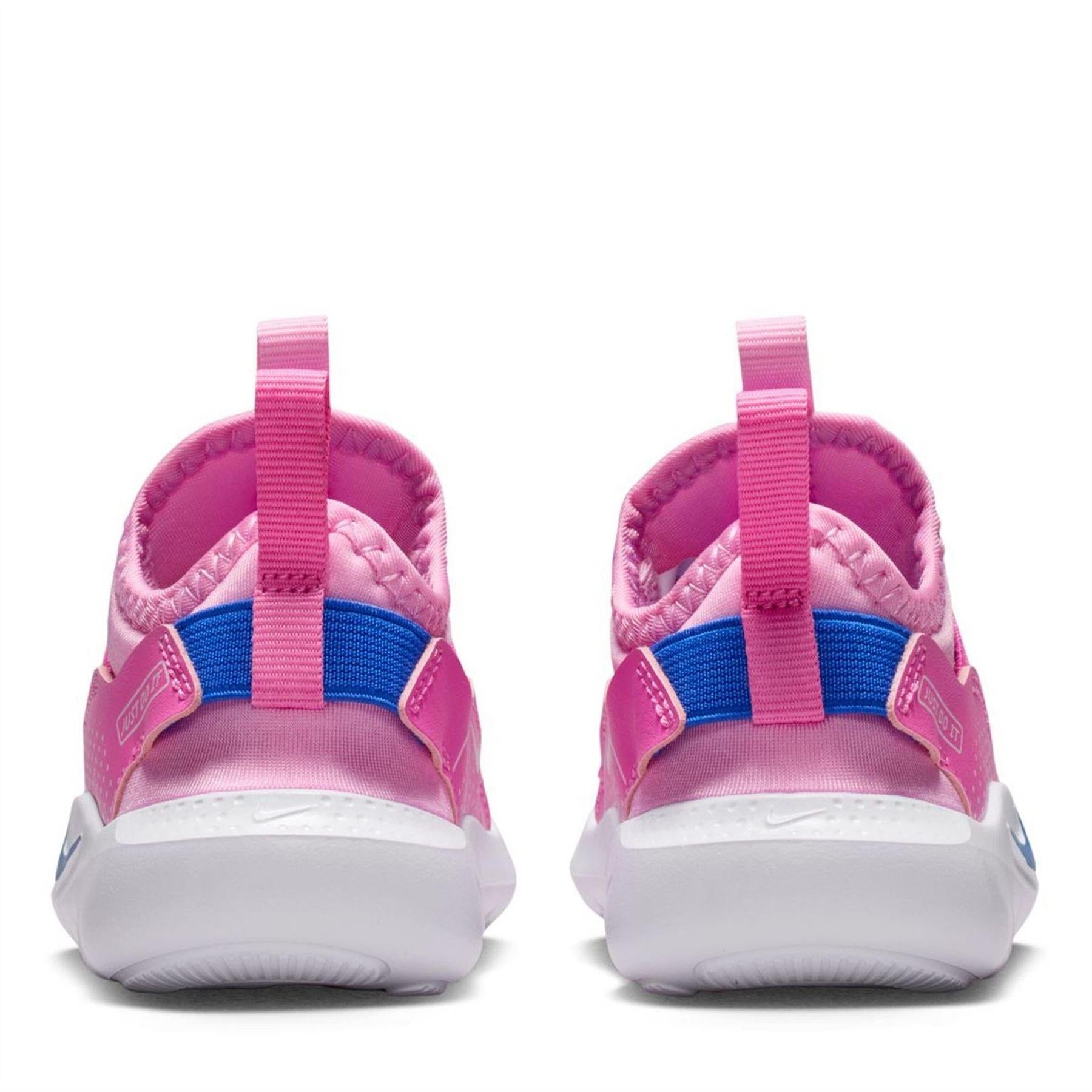 Pink-Blue - Lifestyle - Nike Childrens-Kids Flex Runner 4 Flat Trainers