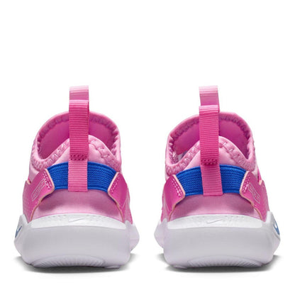 Pink-Blue - Lifestyle - Nike Childrens-Kids Flex Runner 4 Flat Trainers