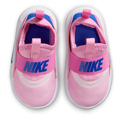 Pink-Blue - Pack Shot - Nike Childrens-Kids Flex Runner 4 Flat Trainers
