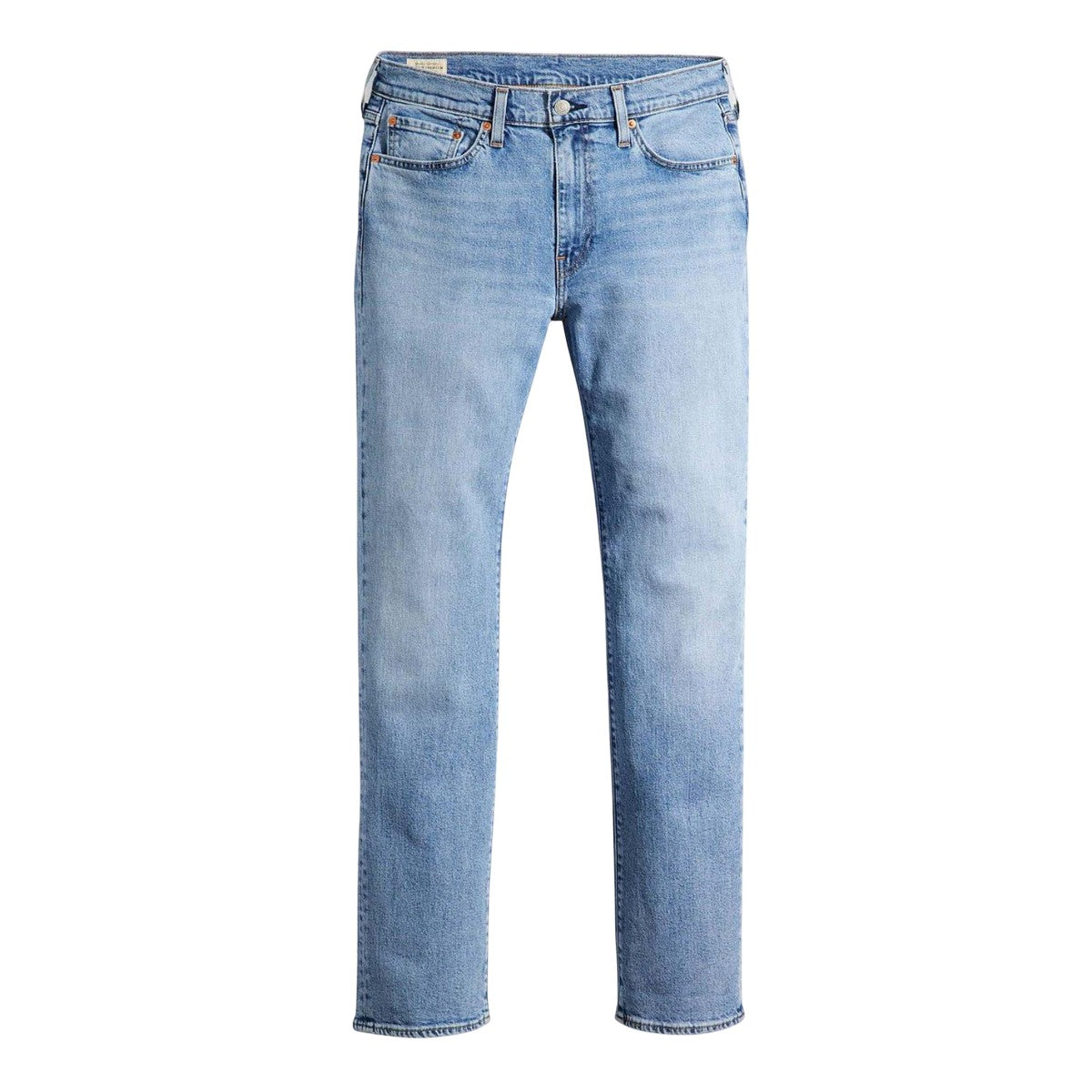 Blue - Front - Levis Mens 514 Left Alone Leather Patch Straight Leg Jeans