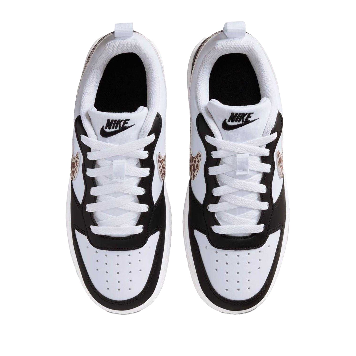 Black-Leopard - Lifestyle - Nike Childrens-Kids Court Borough 2 Leopard Print Shoes
