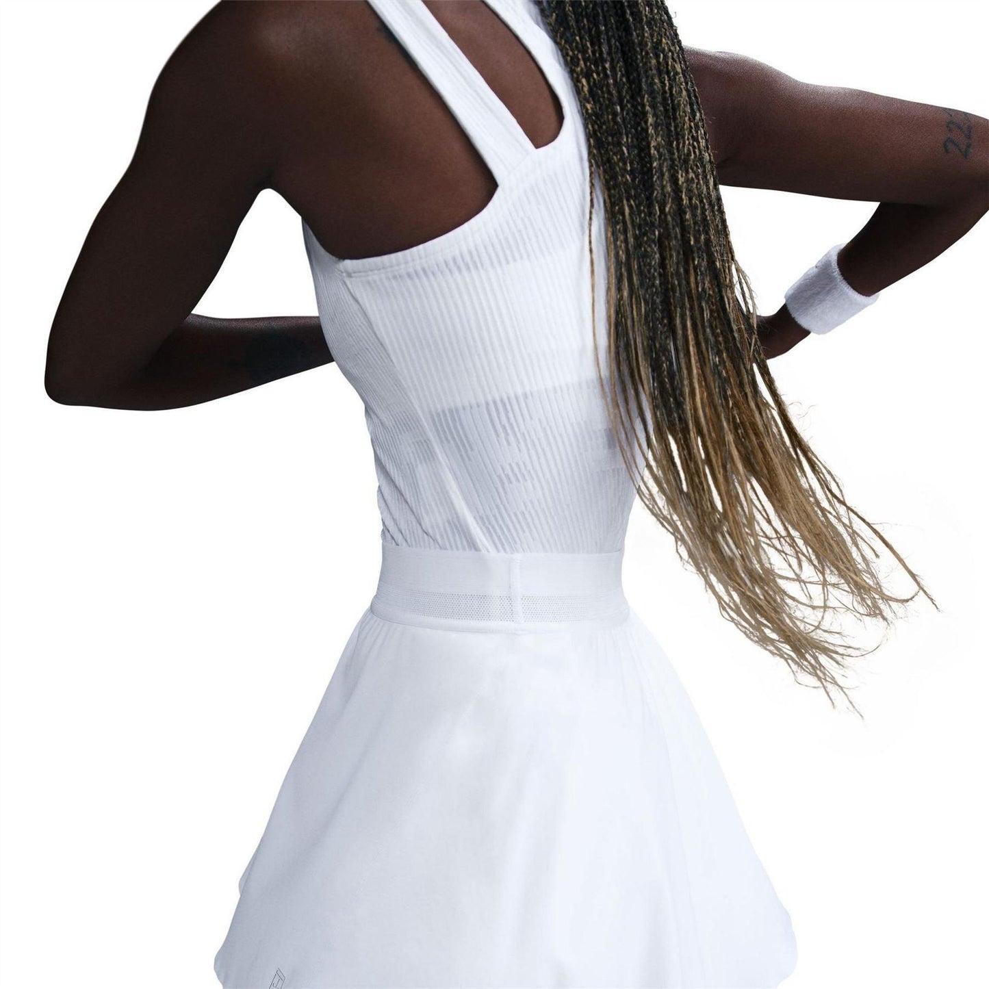White - Side - Nike Womens-Ladies Dri-FIT Skirt