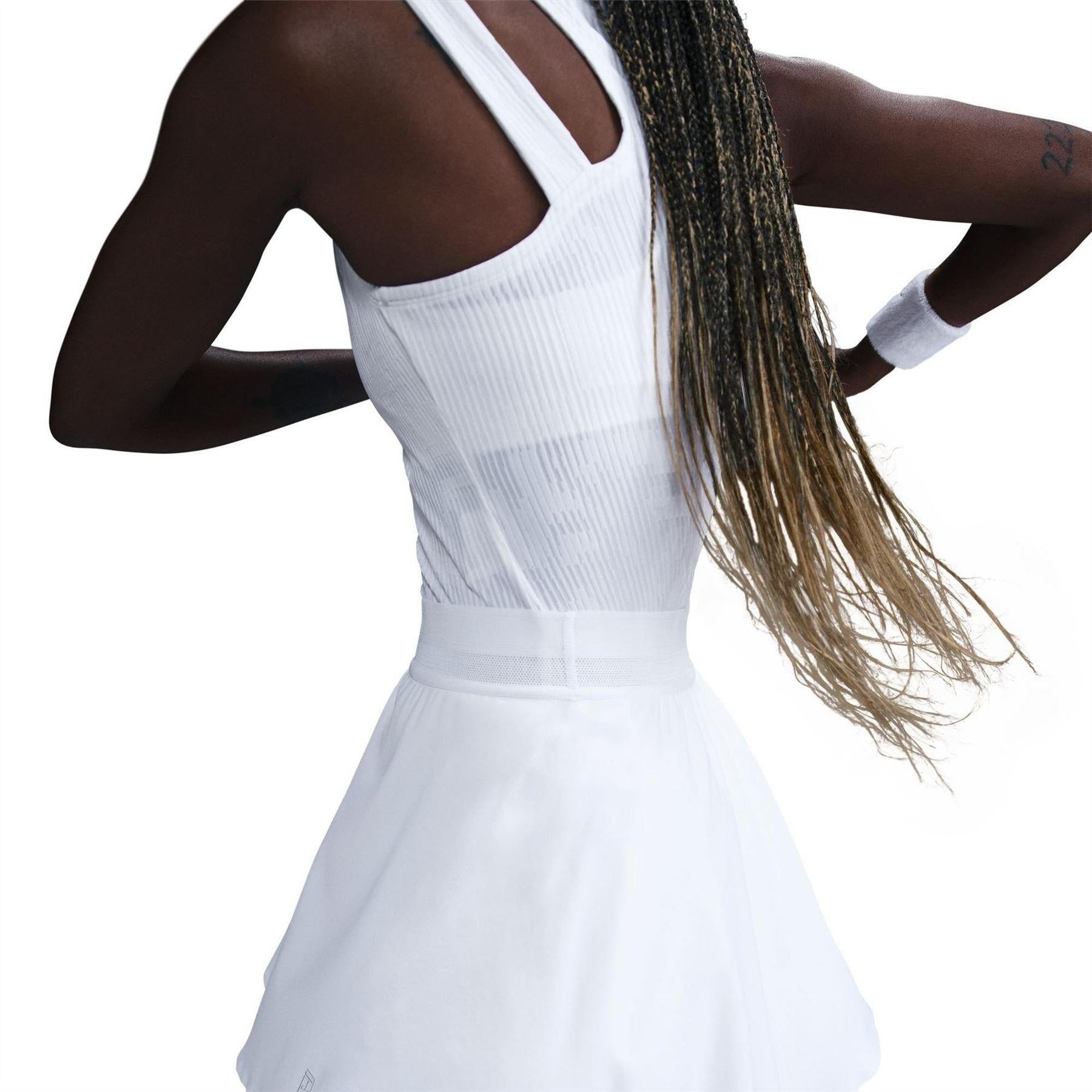 White - Side - Nike Womens-Ladies Dri-FIT Skirt