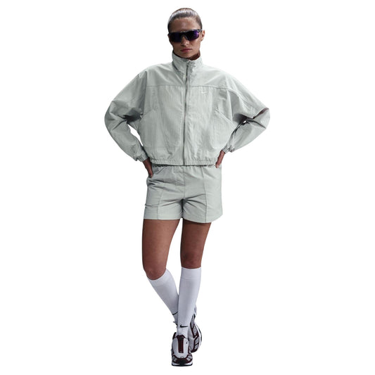 Light Silver-White - Front - Nike Womens-Ladies Everything Woven Sports Track Jacket