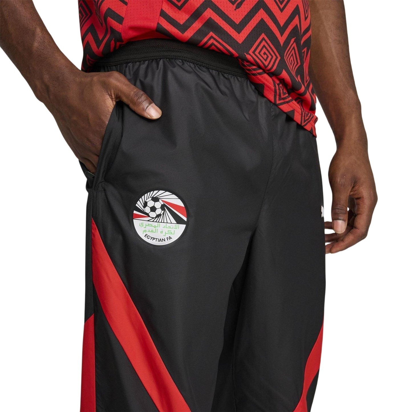 Puma Black - Side - Puma Mens Prematch Woven Joggers