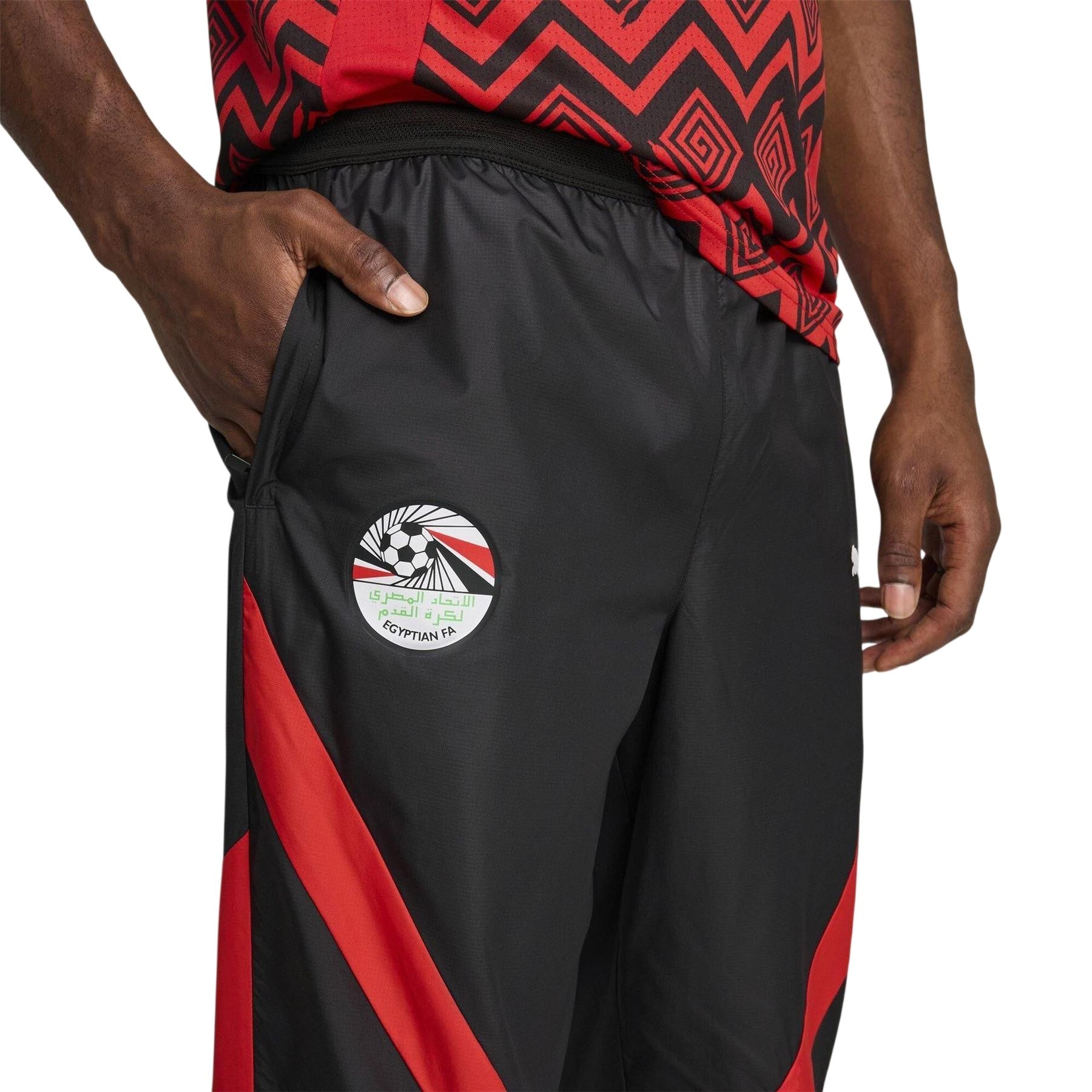 Puma Black - Side - Puma Mens Prematch Woven Joggers