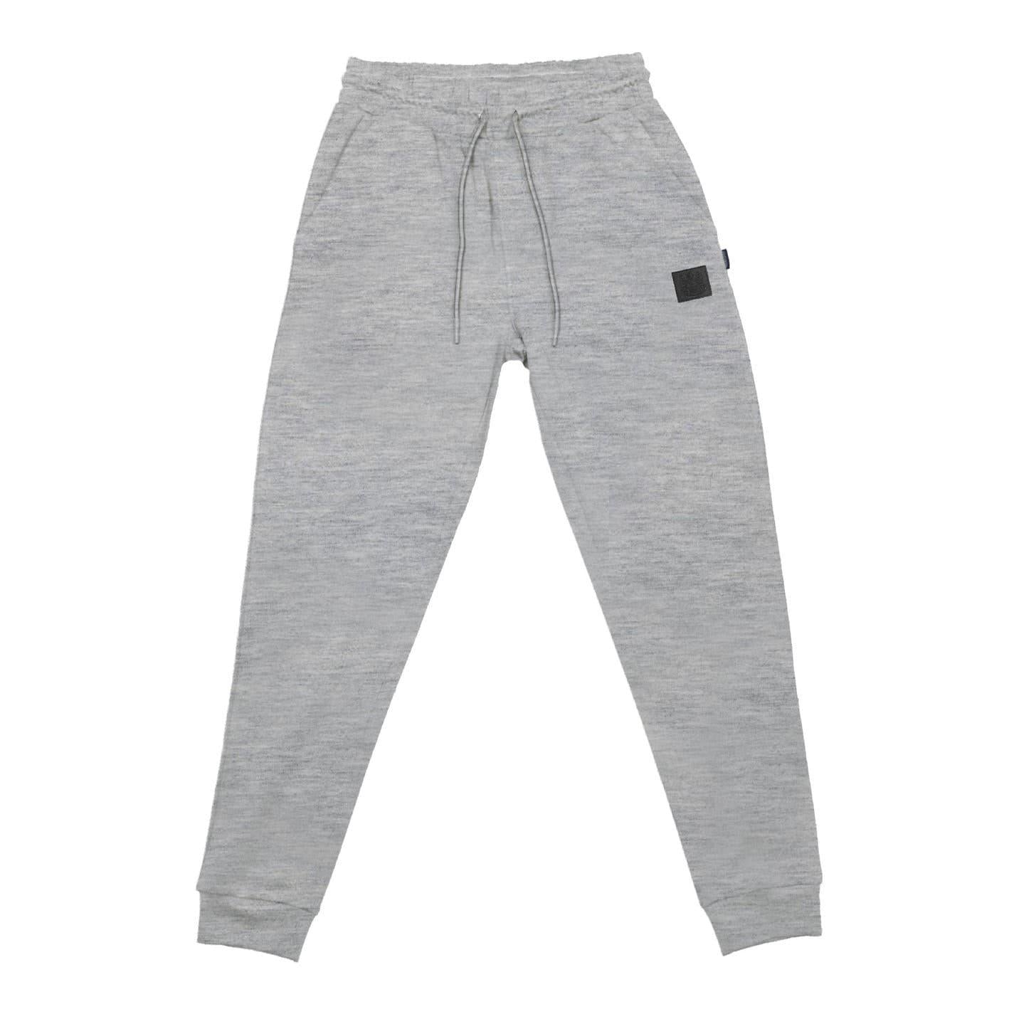 Grey - Front - Aquascutum Mens Tapered Joggers