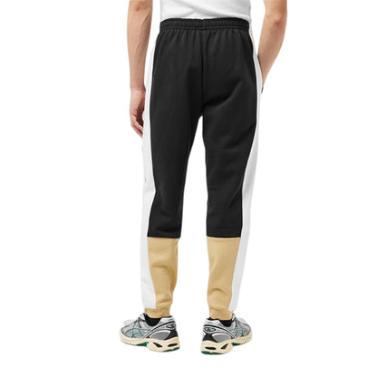 Black - Back - Lacoste Mens Colour Block Slim Joggers