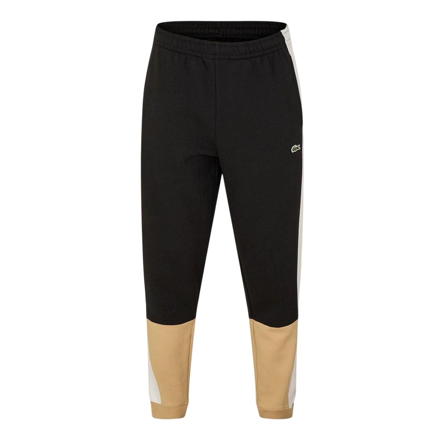 Black - Front - Lacoste Mens Colour Block Slim Joggers
