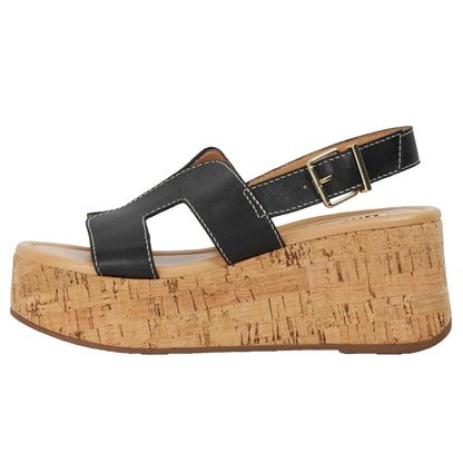 Black - Side - Dune London Womens-Ladies Kouper Sandals