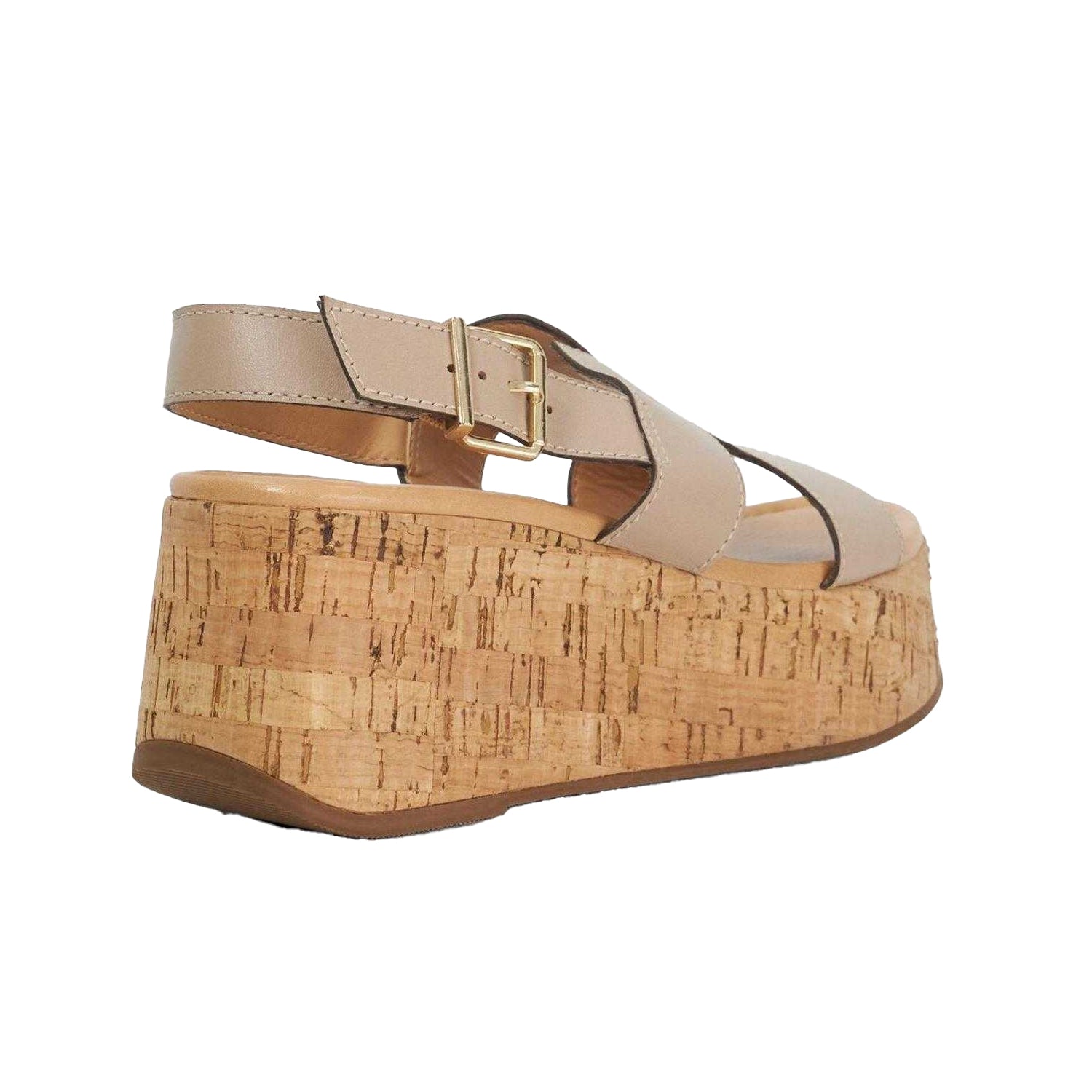 Taupe - Back - Dune London Womens-Ladies Kouper Sandals