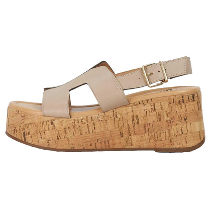Taupe - Side - Dune London Womens-Ladies Kouper Sandals