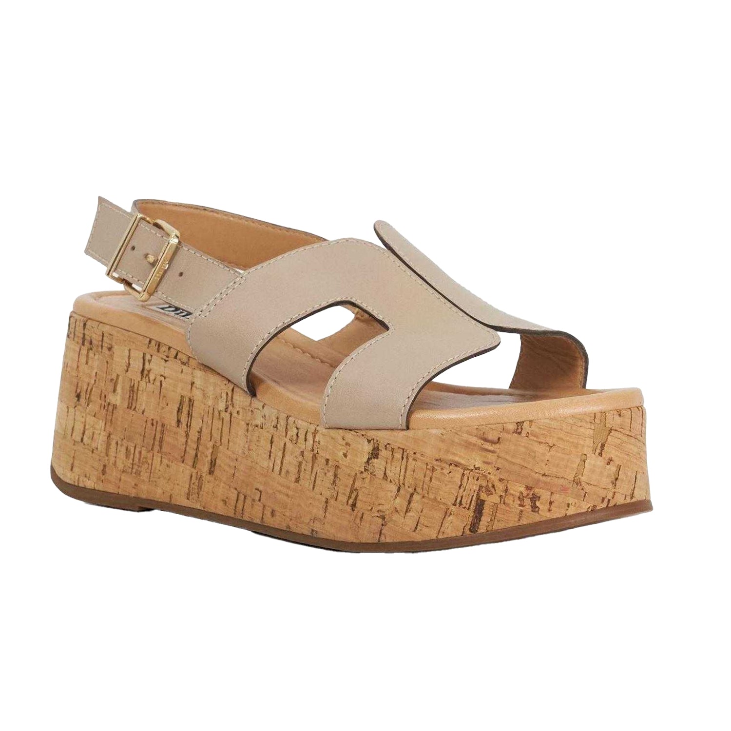Taupe - Pack Shot - Dune London Womens-Ladies Kouper Sandals