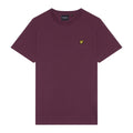 Purple - Front - Lyle & Scott Mens Plain Crew Neck T-Shirt