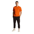 Orange - Pack Shot - Lyle & Scott Mens Plain Crew Neck T-Shirt