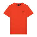 Orange - Front - Lyle & Scott Mens Plain Crew Neck T-Shirt
