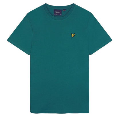 Green - Front - Lyle & Scott Mens Plain Crew Neck T-Shirt