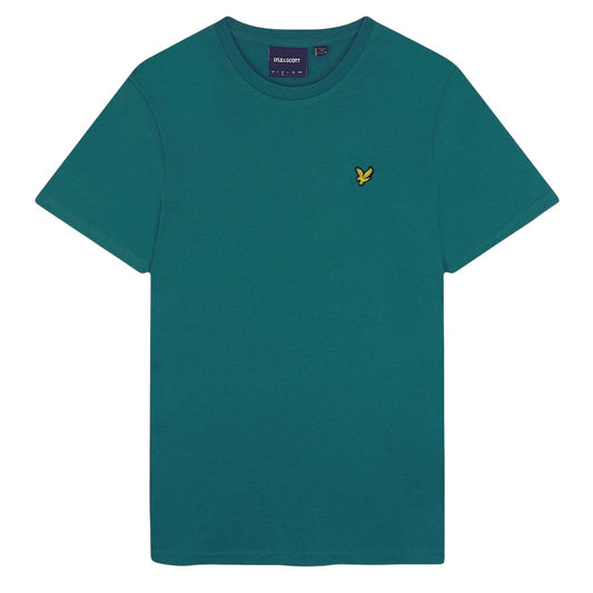 Green - Front - Lyle & Scott Mens Plain Crew Neck T-Shirt