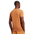 Light Orange - Back - Lyle & Scott Mens Plain Crew Neck T-Shirt
