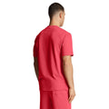 Pink - Back - Lyle & Scott Mens Plain Crew Neck T-Shirt