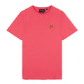 Dark Pink - Front - Lyle & Scott Mens Plain Crew Neck T-Shirt
