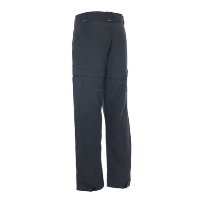 Black - Back - Trespass Childrens-Kids Adventure Zip-Off Trousers