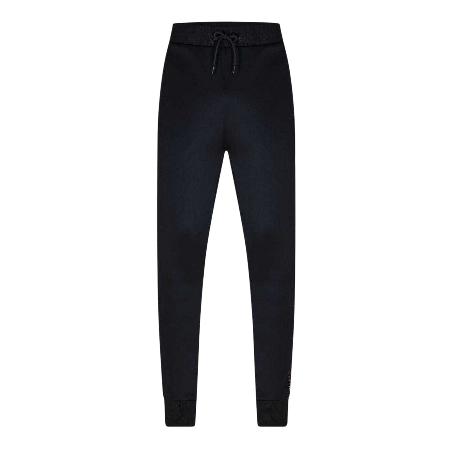 Black - Front - Born Rich Mens Patterned Slim Joggers