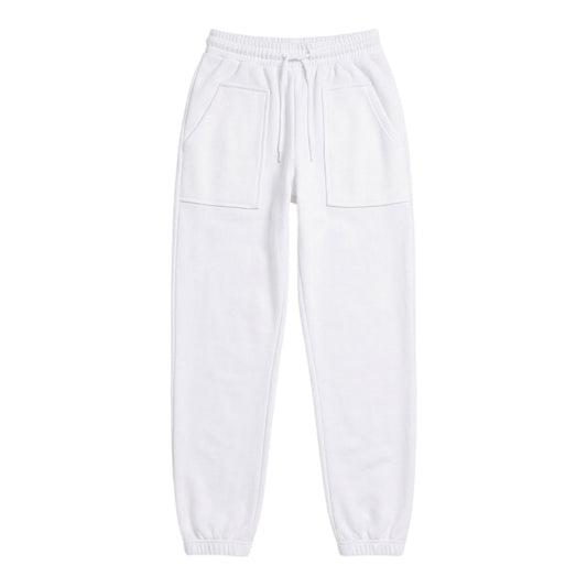 White - Front - Missy Empire Womens-Ladies Oversized Joggers