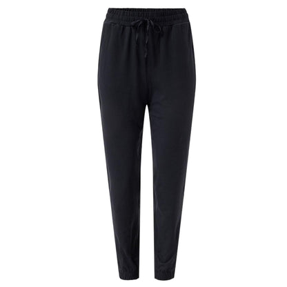 Black - Front - Girlfriend Collective Womens-Ladies Reset Relaxed Fit Joggers