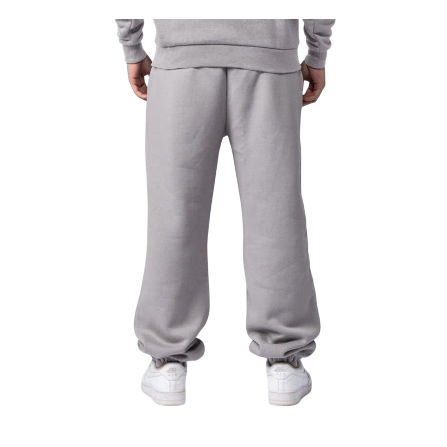 Grey - Back - Mercier Mens Relaxed Fit Casual Jogging Bottoms