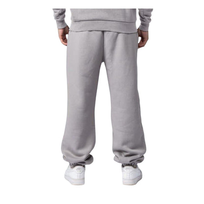 Grey - Back - Mercier Mens Relaxed Fit Casual Jogging Bottoms