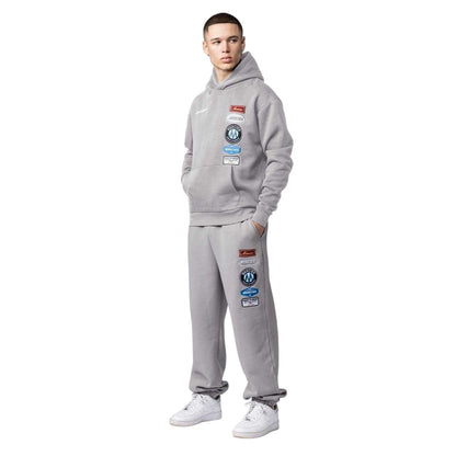 Grey - Lifestyle - Mercier Mens Relaxed Fit Casual Jogging Bottoms
