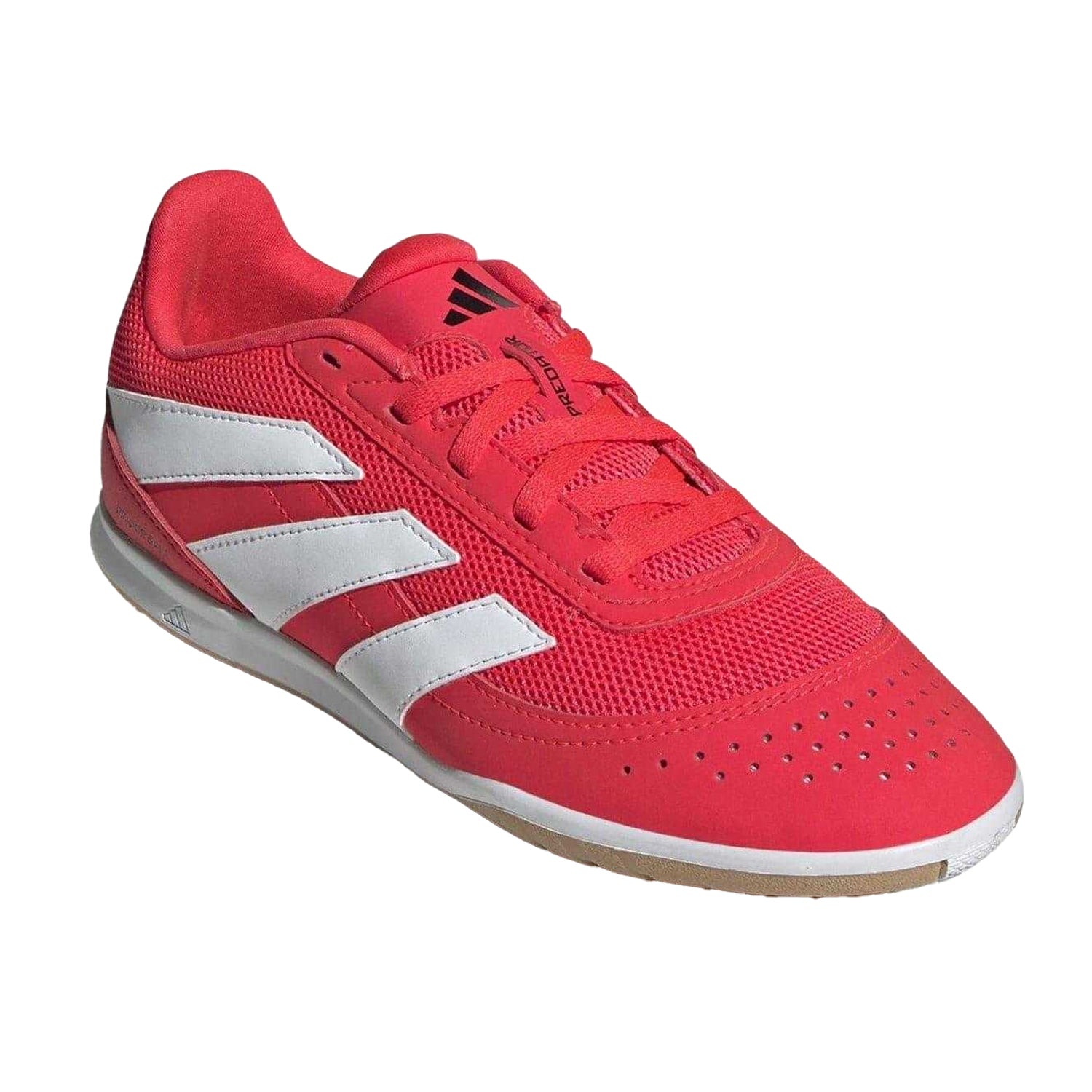 Red-White - Pack Shot - Adidas Childrens-Kids Predator Club Futsal Indoor Football Shoes