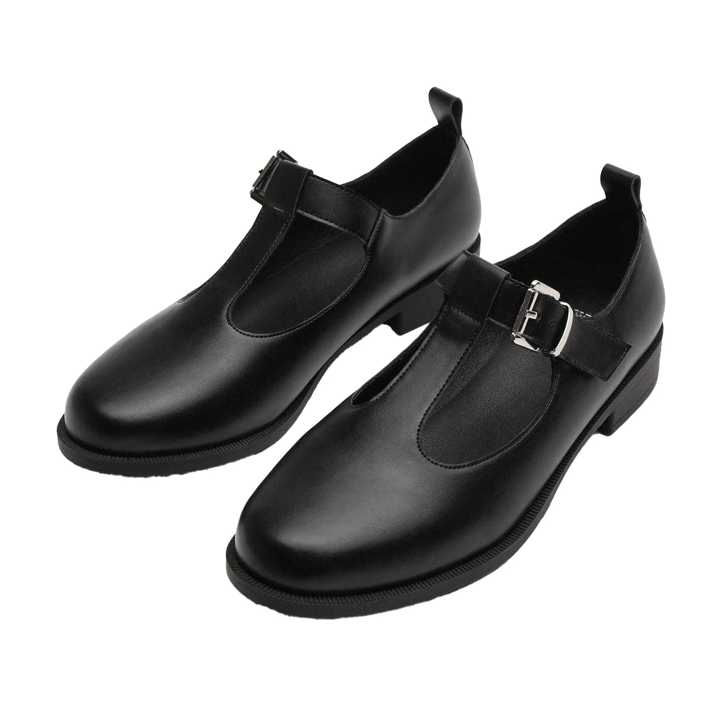 Black - Side - Where´s That From Womens-Ladies Low Block Heel Mary Janes