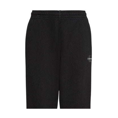 Black - Back - Calvin Klein Womens-Ladies Fleece Patterned Joggers