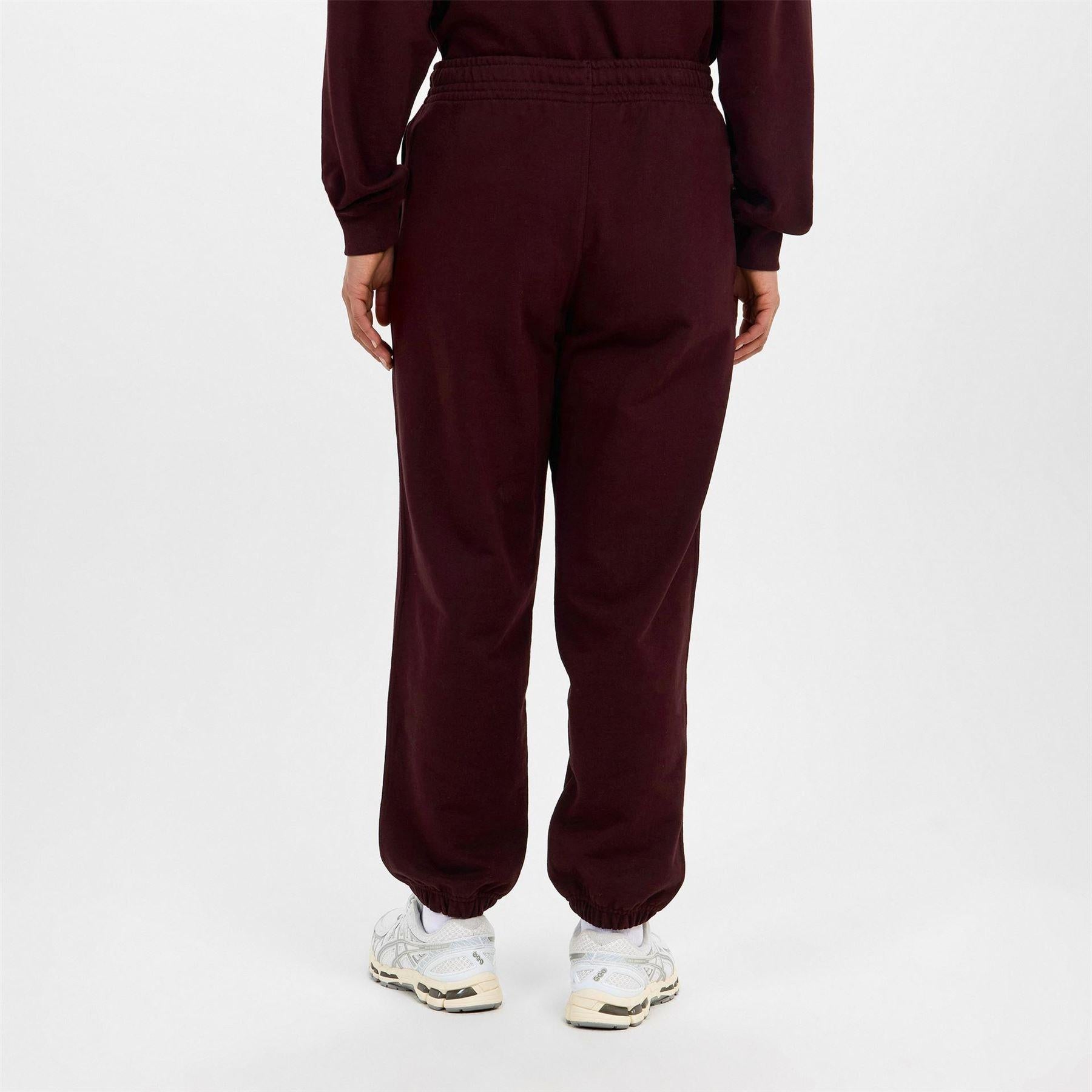 Mocha Brown - Lifestyle - Calvin Klein Womens-Ladies Fleece Patterned Joggers
