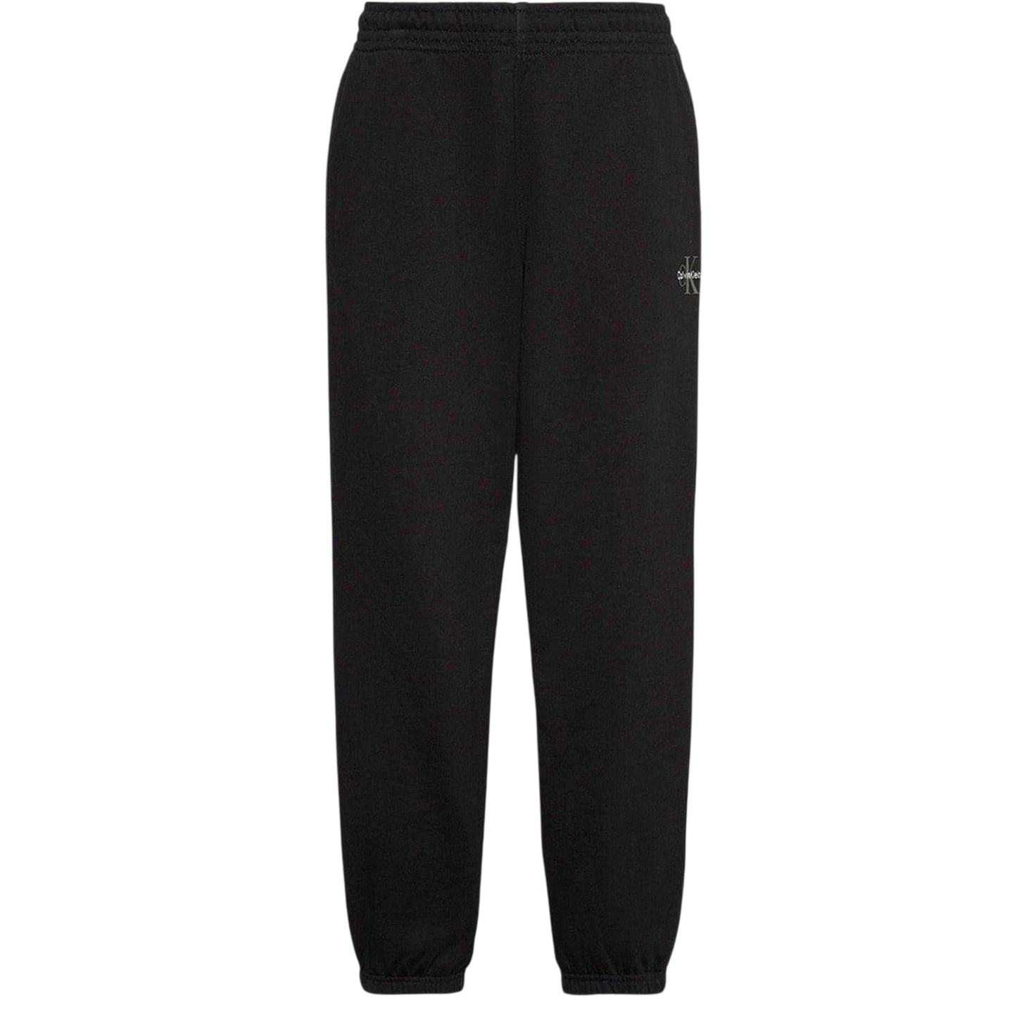 Black - Front - Calvin Klein Womens-Ladies Fleece Patterned Joggers