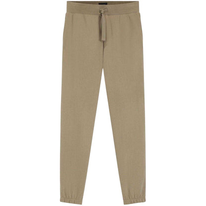 Brown - Front - Boss Mens Chevron Slim Joggers