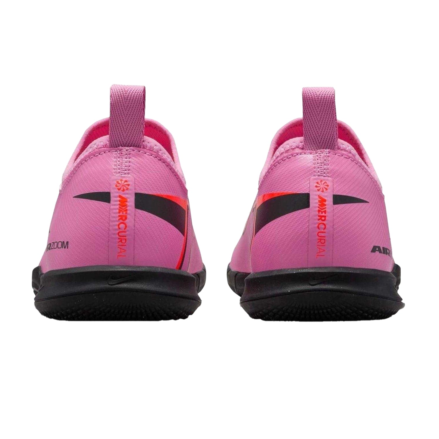Pink-Black - Back - Nike Childrens-Kids Mercurial Vapor 16 Indoor Football Shoes