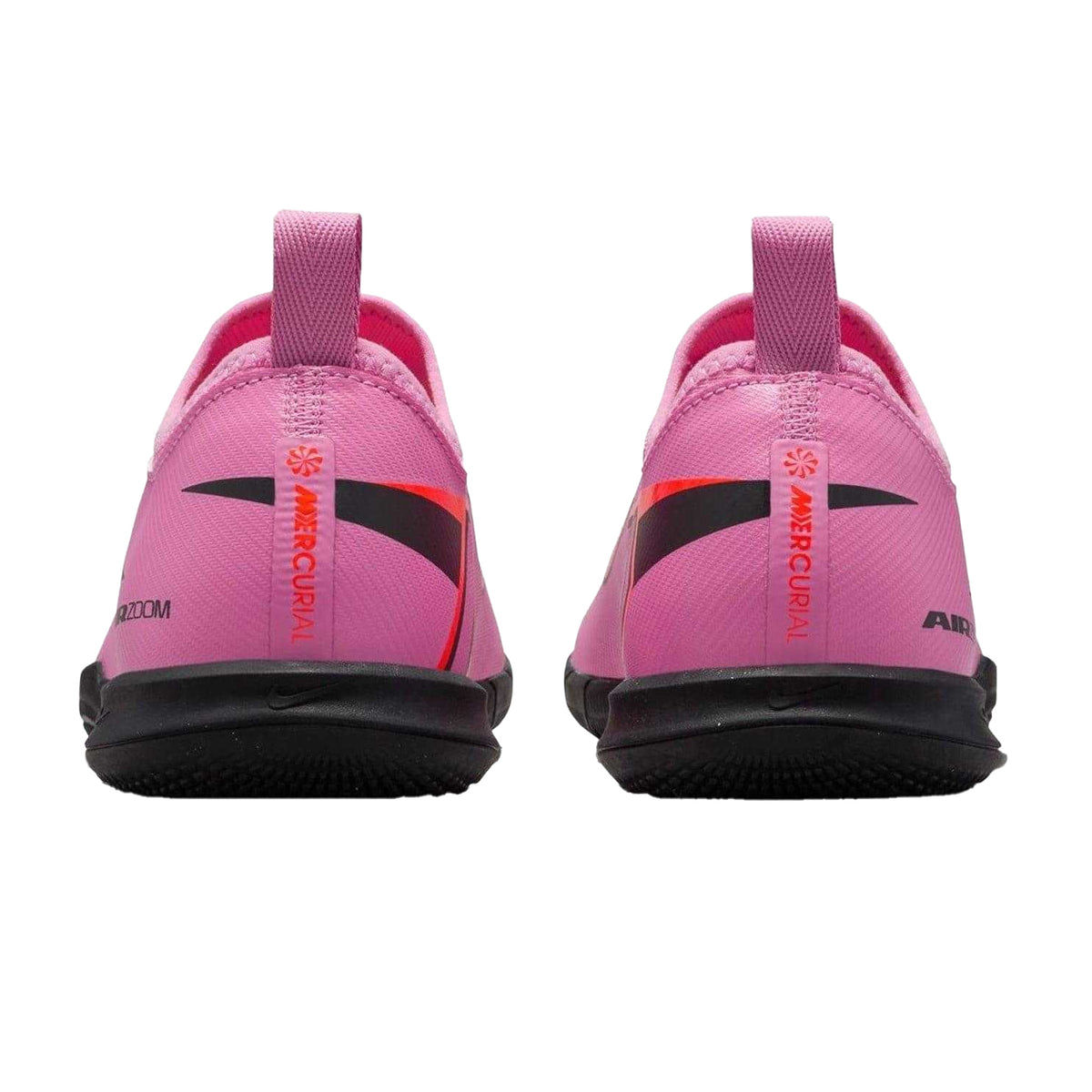 Pink-Black - Back - Nike Childrens-Kids Mercurial Vapor 16 Indoor Football Shoes